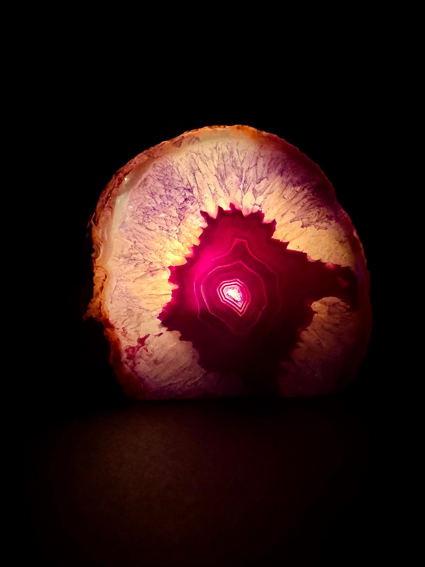 Agaat Theelichthouder – Natuurlijke Schoonheid en Warm Licht