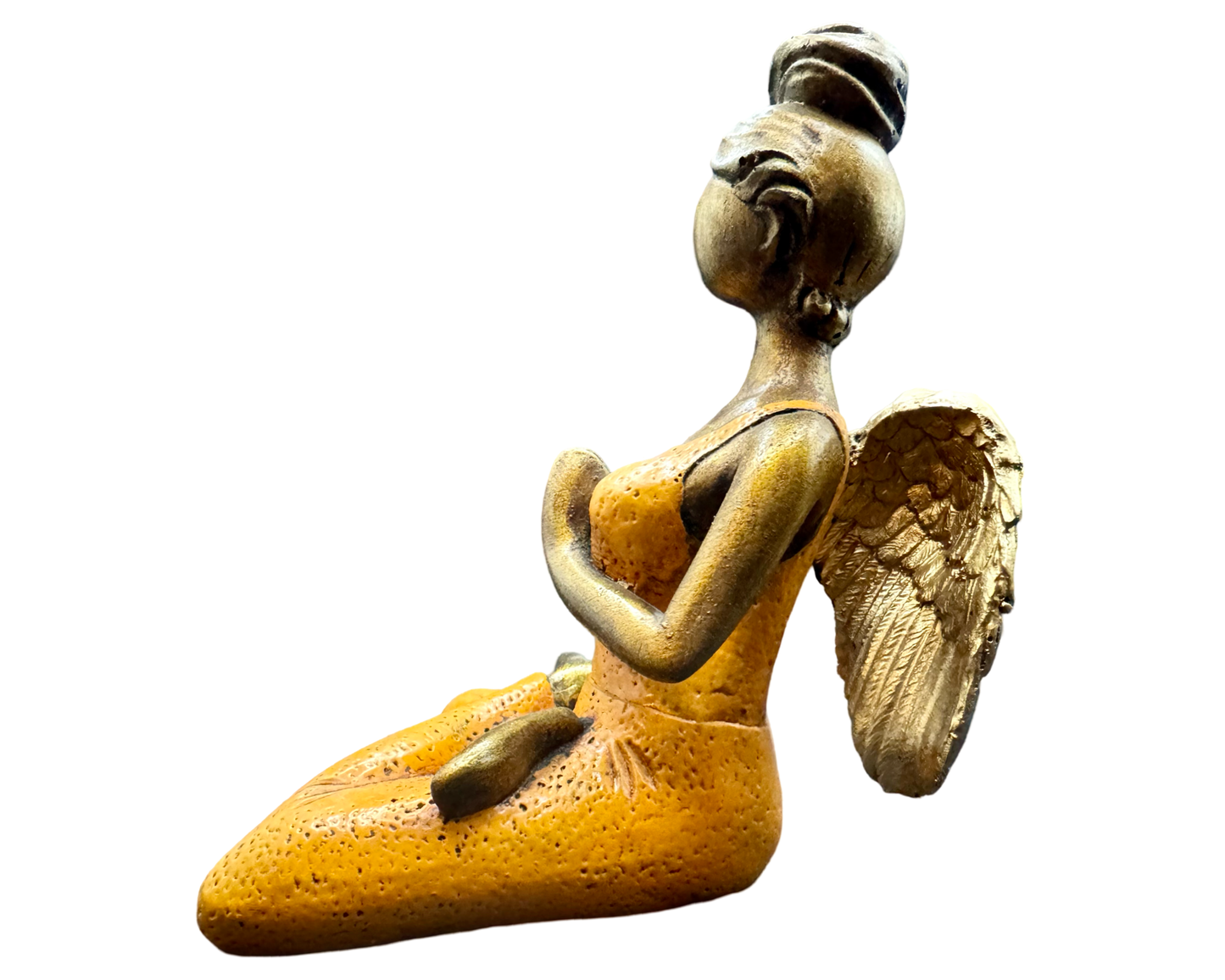 Rustgevend Engel Beeldje – Handgemaakt Decoratiestuk